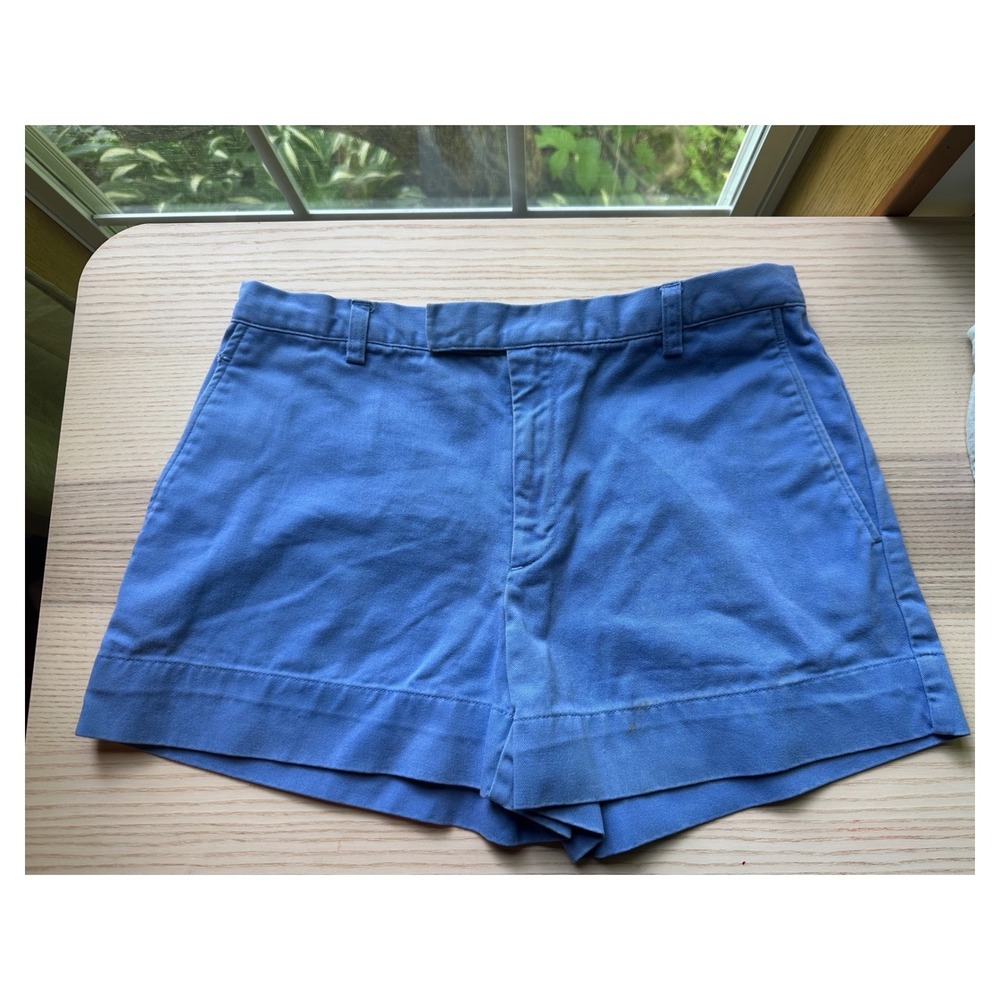 Ralph Lauren Sport Womens Blue Chino Shorts‎ Size 6 Cotton Twill Preppy Casual